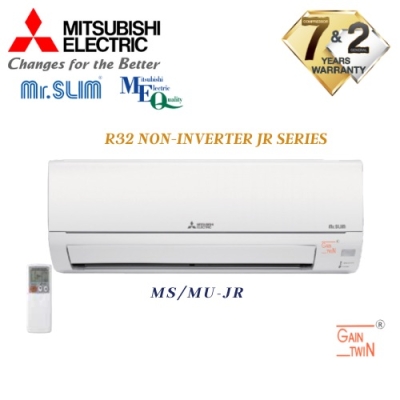 MITSUBISHI 2hp JR Series R32 Non Inverter Standard MS-JR18VF / MU-JR18VF