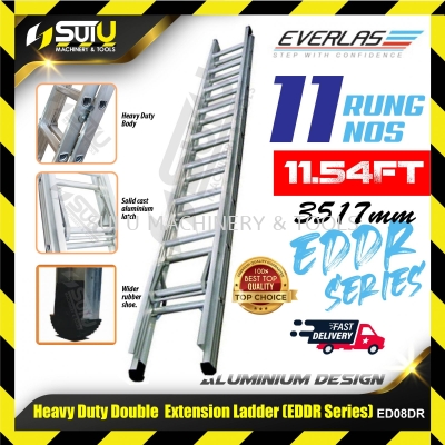 EVERLAS ED08DR 11 Rung 3517MM Heavy Duty Double Extension Ladder 