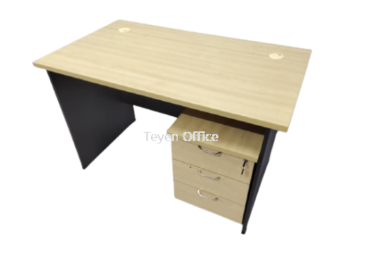 Rectangular Writing Office Table with 3D mobile pedestal