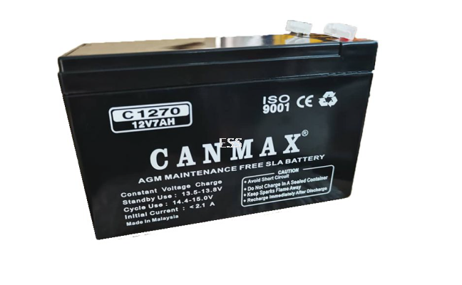 CANMAX 12V 7Ah Backup Battery