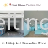 PAKEJ Partition And Plaster Ceiling +Wiring ,Siap Cat  Partition Cornices ,Pulai Utama Mutiara Rini