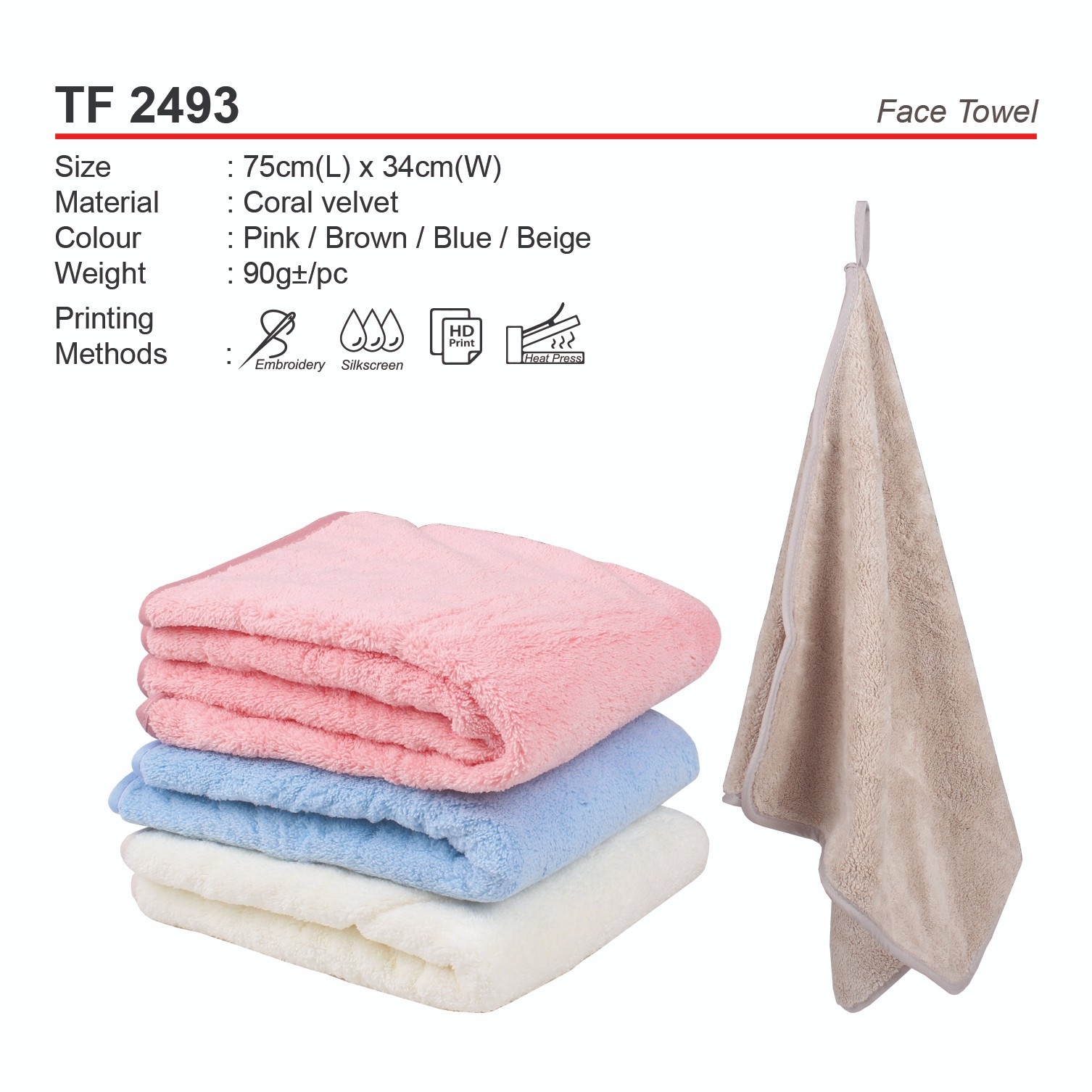 D*TF 2493 Face Towel (A)