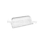 QWARE JD PC RECTANGULAR TRANSPARENT ROLL TOP COVER JD-P2203 54CM