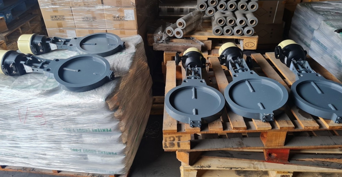 JASTA Motorised Wafer Butterfly Valve DN300 ANSI Class 150, Max 340 Deg C