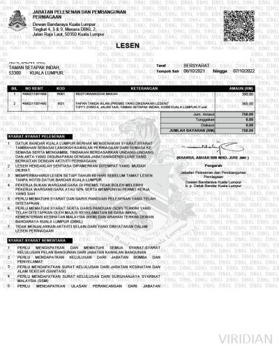 DBKL License Renewal