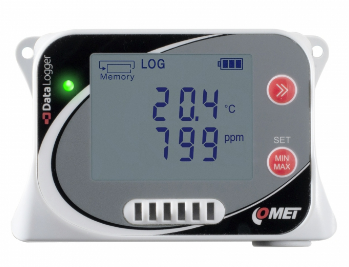 comet u3430 temperature, humidity and co2 data logger with built-in sensors