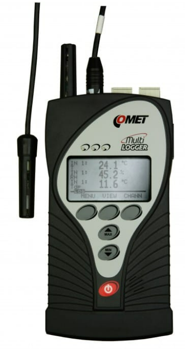 COMET M1322 Ethernet Multilogger - thermo-hygro-CO2 meter with 2 MiniDIN and 2 Terminals