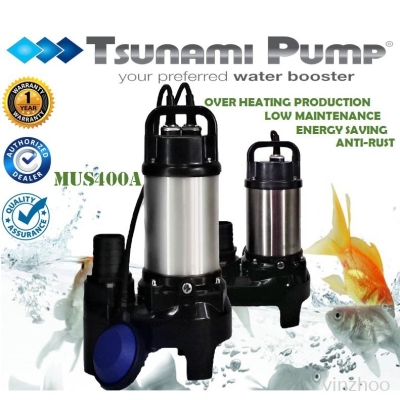 TSUNAMI MULTIPURPOSE KOI FISH POND SUBMERSIBLE WATER PUMP MUS400A