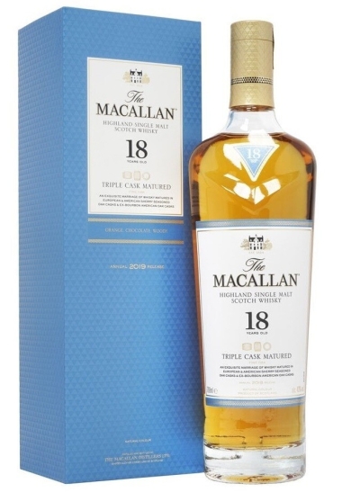 Macallan Triple Cask  18 Years Old  Single Malt Whiskey