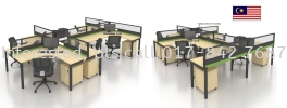 MY-BQ CLUSTER OF 6 WORKSTATION (RM 6,890.00/SET) WORK STATIONS CUBICLE