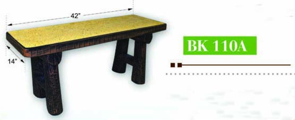 Artificial Tree Stump Style Garden Concrete Bench - BK 110A