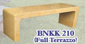 Bangku Konkrit Terrazzo Penuh - BNKK 210