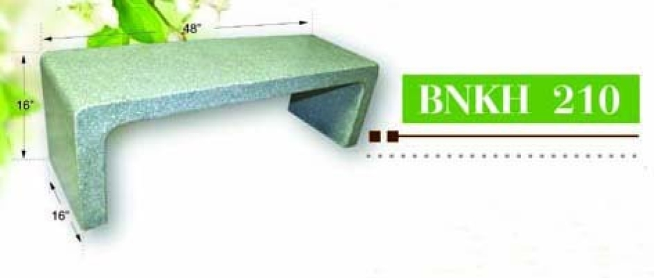 Full Terrazzo Concrete Bench - BLKH 210  