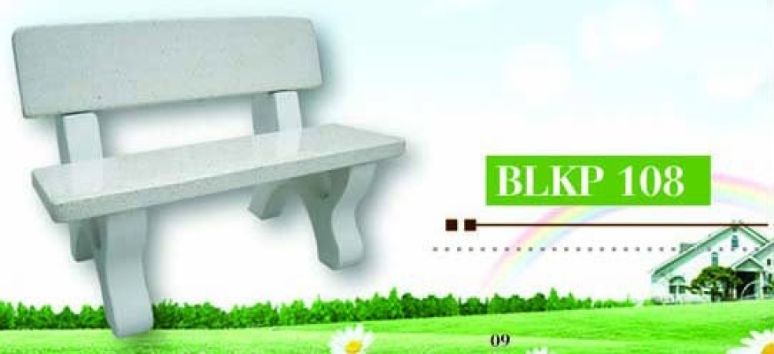 Terrazzo Slab Concrete Bench Chair - BLKP 108 