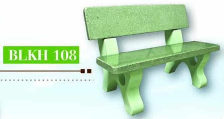 Terrazzo Slab Concrete Bench Chair - BLKH 108