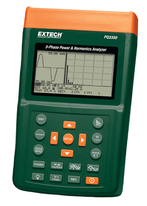 extech pq3350 : 3-phase power & harmonics analyzer