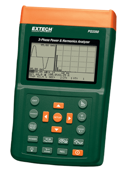 EXTECH PQ3350 : 3-Phase Power & Harmonics Analyzer