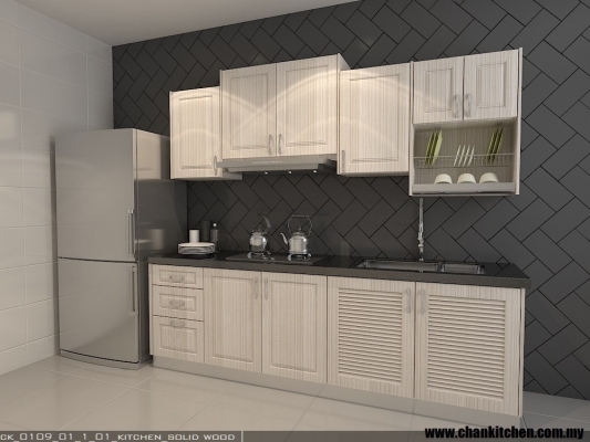 Contoh Rekaan Kabinet Dapur Pintu Solid K16