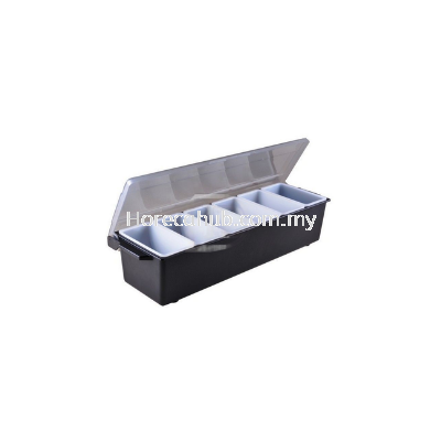 QWARE JD 6 COMPARTMENT CONDIMENT HOLDER JD-B6B 50CM