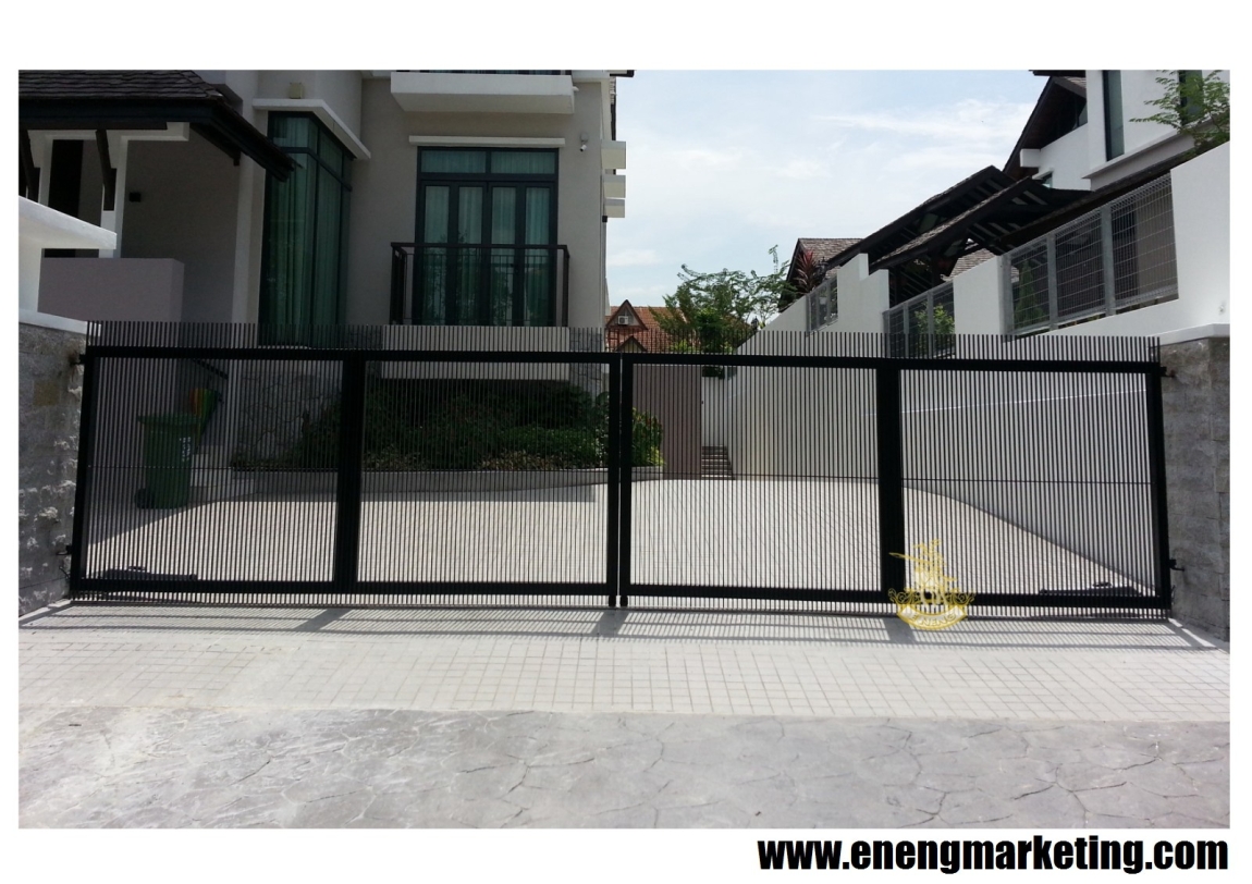 MSG 24- Mild Steel Folding Gate Mild Steel Folding Gate Gate Malaysia Reference Renovation Design 