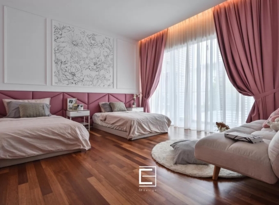 Pink Style Bedroom Design  - The Effingham Bandar Utama