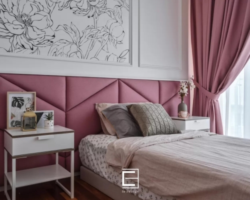 Pink Bedroom Interior Design  - The Effingham Bandar Utama