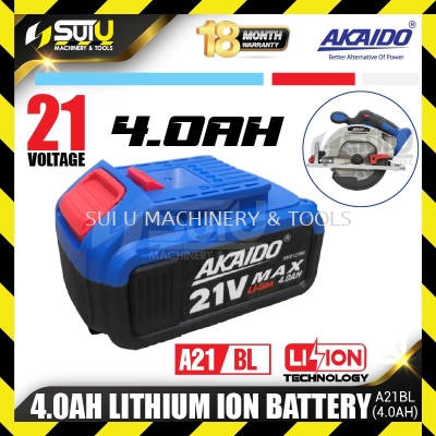 AKAIDO A21BL 21V Lithium ION Battery 4.0Ah