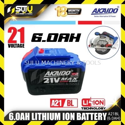 AKAIDO A21BL 21V Lithium ION Battery 6.0Ah