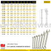 STANLEY MAECHANIC TOOLS SLIMLINE COMBINATION WRENCH CRV 22 50 (CL) HARDWARE TOOLS BUILDING SUPPLIES & MATERIALS