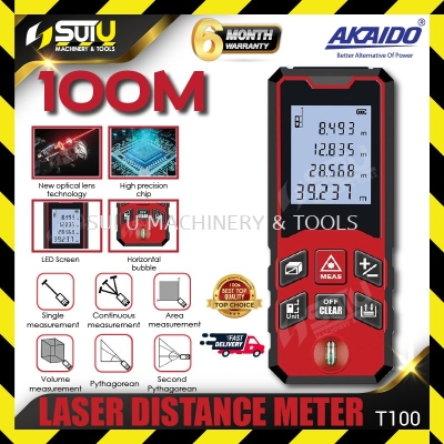 AKAIDO T100 100M Laser Distance Meter