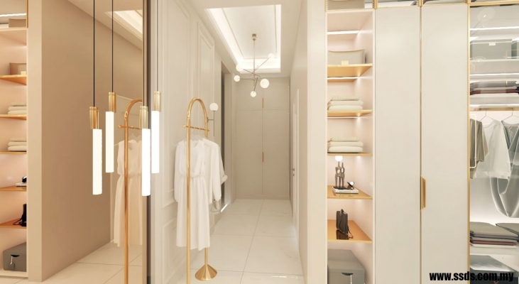 Bungalow Dressing Room Design Reference Impian Emas Johor Bahru