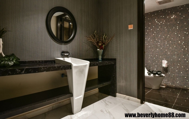 Washroom Basin Cabinet Design Compare - Bukit Jalil Bungalow