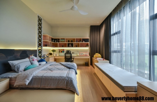 Full Outside View Bedroom Design - Bukit Jalil Bungalow