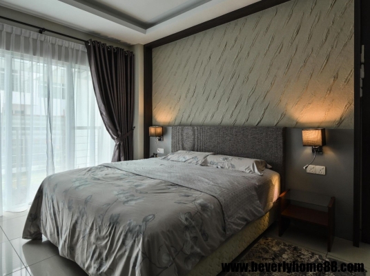 Romantic Sense Master Bedroom Renovation Desgn & Lighting  Matching - Subang USJ Bungalow