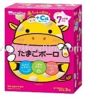 WAKODO AKACHAN NO OYATSU TAMAGOBORO BISCUIT 45G (BABY FOOD)