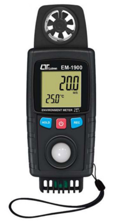 lutron em-1900 photographer's 9-in-1 environmental conditions meter