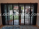 Mild Steel Folding Grille Door With Powder Coat Matt Black  Mild Steel Grille