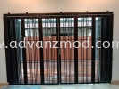 Mild Steel Folding Grille Door With Powder Coat Matt Black  Mild Steel Grille