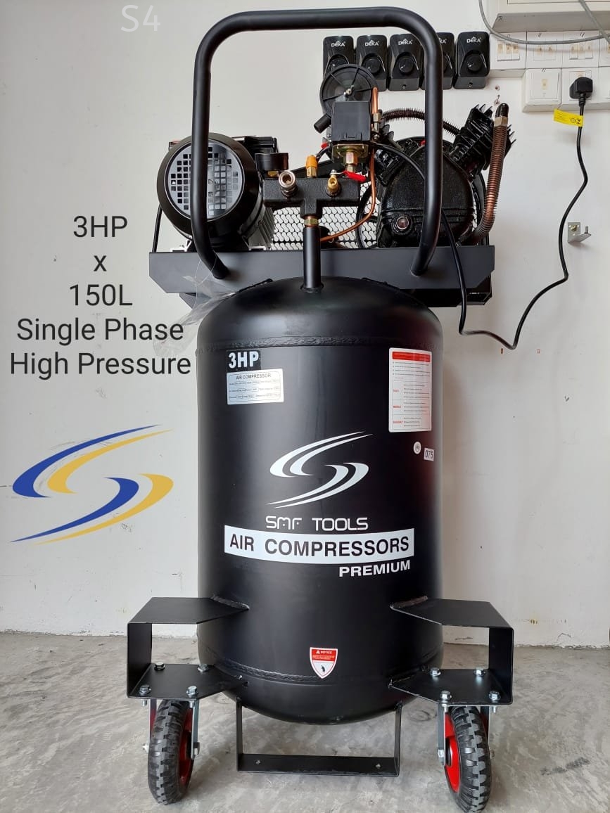 SMFTOOLS PREMIUM AIR COMPRESSOR 3HP Single Phase High Pressure