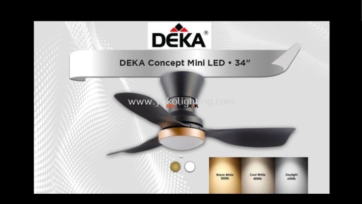 DEKA CONCEPT MINI LED 34 INCH FAN-DC MOTOR  