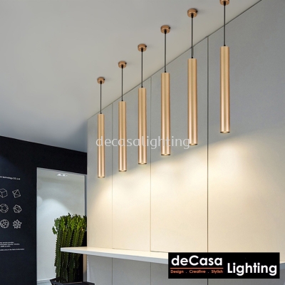 Designer Pendant Light Droplight - Gold L600mm