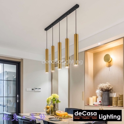 Designer Pendant Light Droplight - Gold L600mm