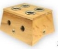 N.22 [4 HOLES] WOOD MOXA STAND (SQUARE) Ŀ ľܣΣ N. Moxa Products And Moxa Stands Ʒľ