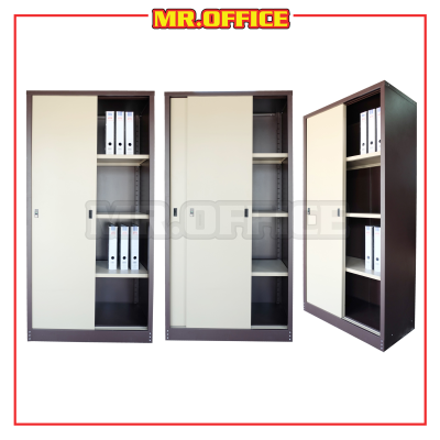 MR OFFICE : S116 FULL HEIGHT CUPBOARD WITH STEEL SLIDING DOOR