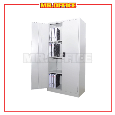 S118/LG : FULL HEIGHT STEEL CUPBOARD WITH SWINGING DOOR (COLOR : LIGHT GREY)