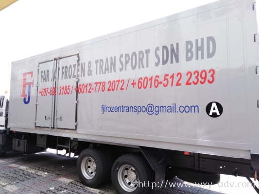 FAR JAT FROZEN & TRANSPORT SDN BHD Lorry Sticker