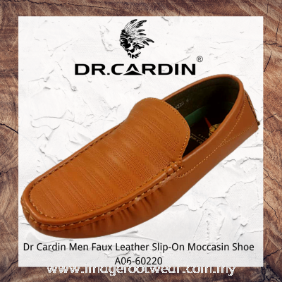 Dr Cardin Men Faux Leather Slip-On Moccasin Shoe AMO-60220- TAN Colour