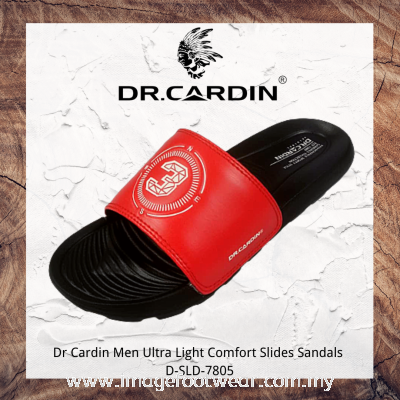 Dr Cardin Men Ultra Light Comfort Slides Slippers D-SLD-7805- RED Colour