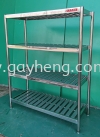 Stainless Steel 4 Tier Slatted Rack ׸4ŹǼ Shelf & Rack Stainless Steel Fabrications