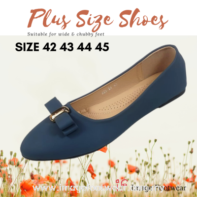 PlusSize Women Flat Shoes- PS-1925-24 BLUE Colour